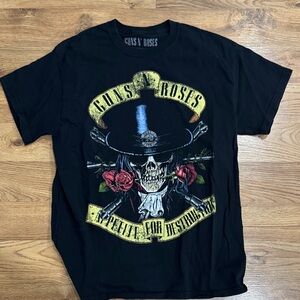Black Guns N Roses Graphic T-Shirt